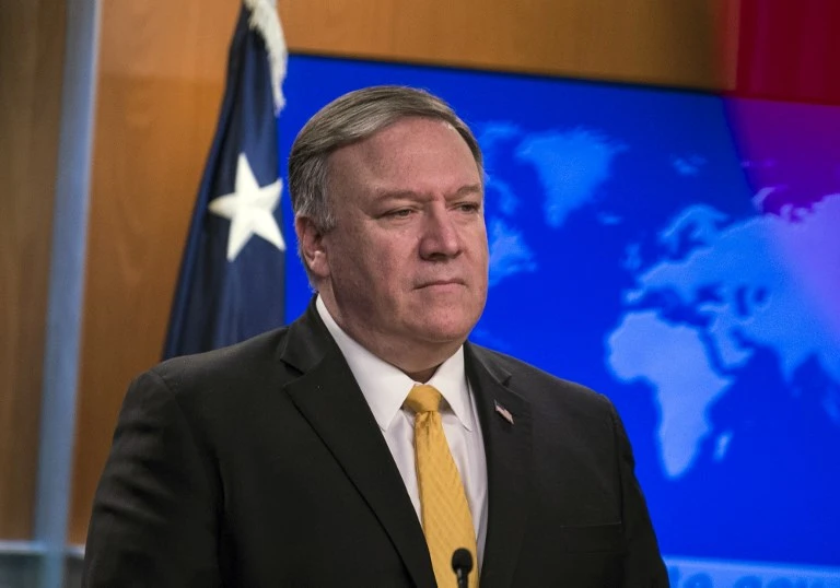 Pompeo is on his one-day official visit to Hungary, at the first station of his four-day official visit to Hungary, Slovakia and Poland. (File photo/AFP)