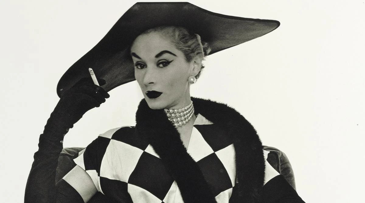 ‘Harlequin Dress (Lisa Fonssagrives-Penn)’ by Irving Penn. (Condé Nast)