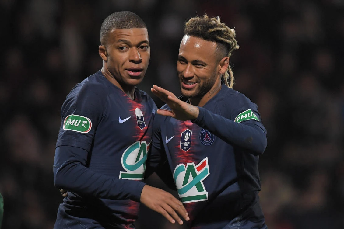 Mbappe and Neymar have formed a deadly duo for the Paris club. (AFP)