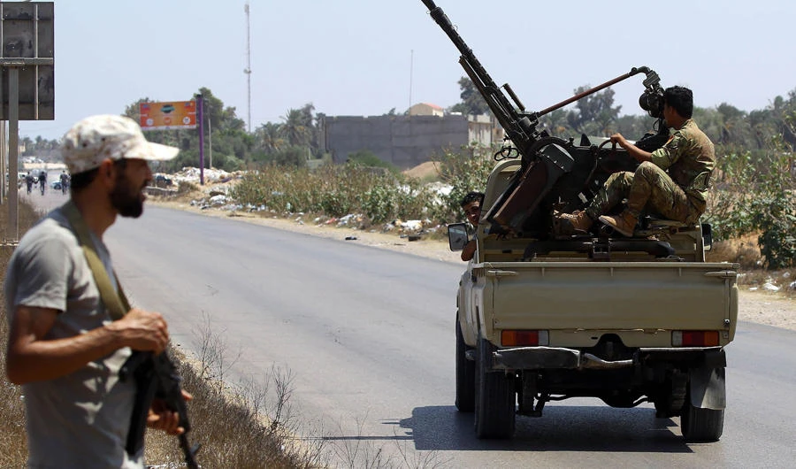 Libyans security forces patrol in the city of Zliten on August 23, 2018. (AFP / file photo)