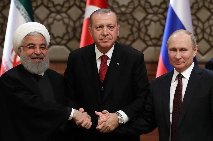 Putin and Iran’s Hassan Rouhani — who back Syrian President Bashar Assad — and Turkey’s rebel-backing Recep Tayyip Erdogan are set to discuss ways to advance intra-Syrian dialogue. (AFP)