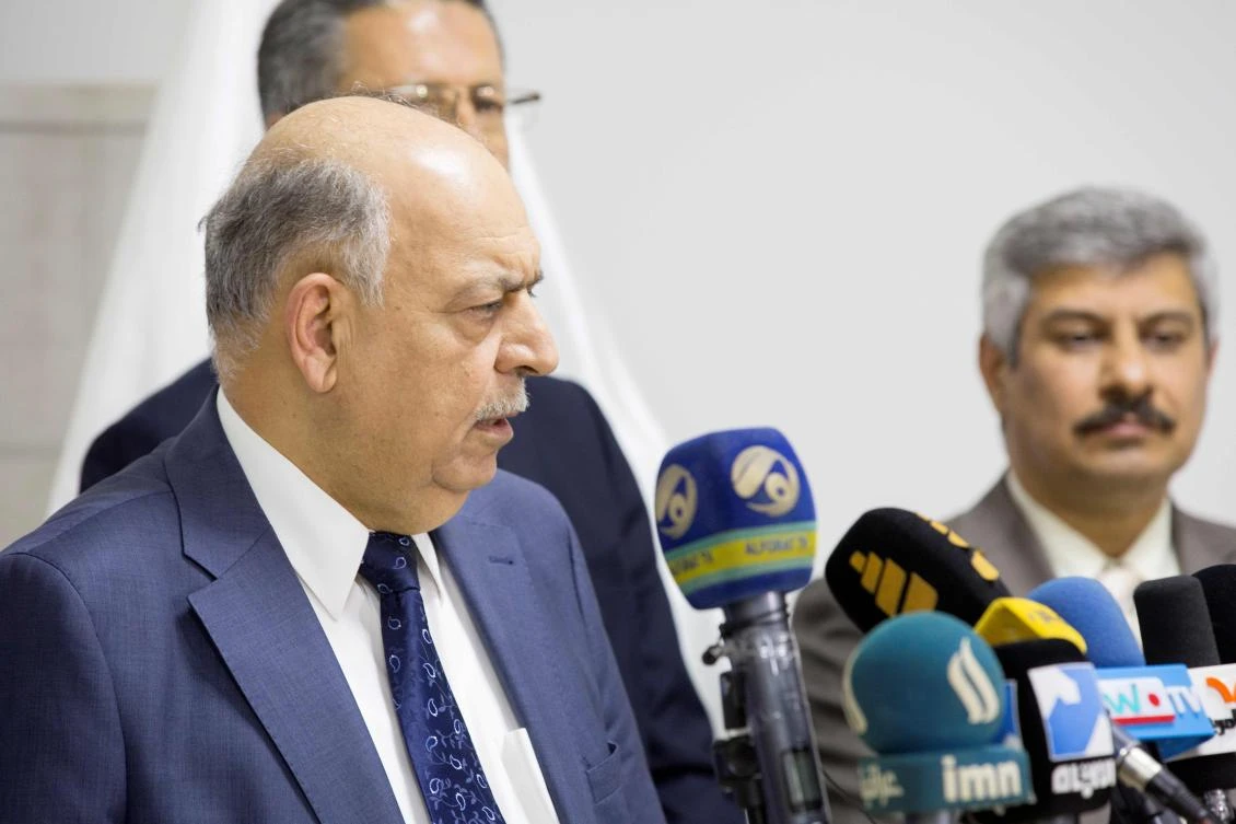 Iraqi oil minister Thamer Al-Ghadban. (File/AFP)