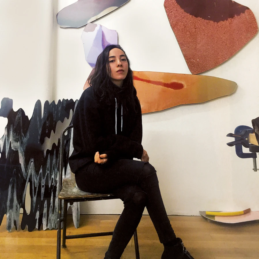 The making of memories: Syrian artist Sara Naim uses material from her homeland to create striking abstract imagery