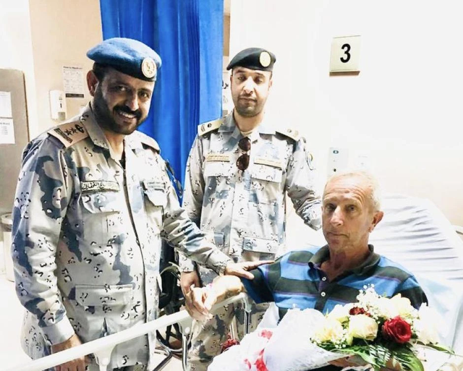 Royal Saudi Naval Forces and the Saudi Arabian Border Guards rescued a 72-year-old French sailor after he fell ill while on a yacht in international waters. (Photo: Supplied)