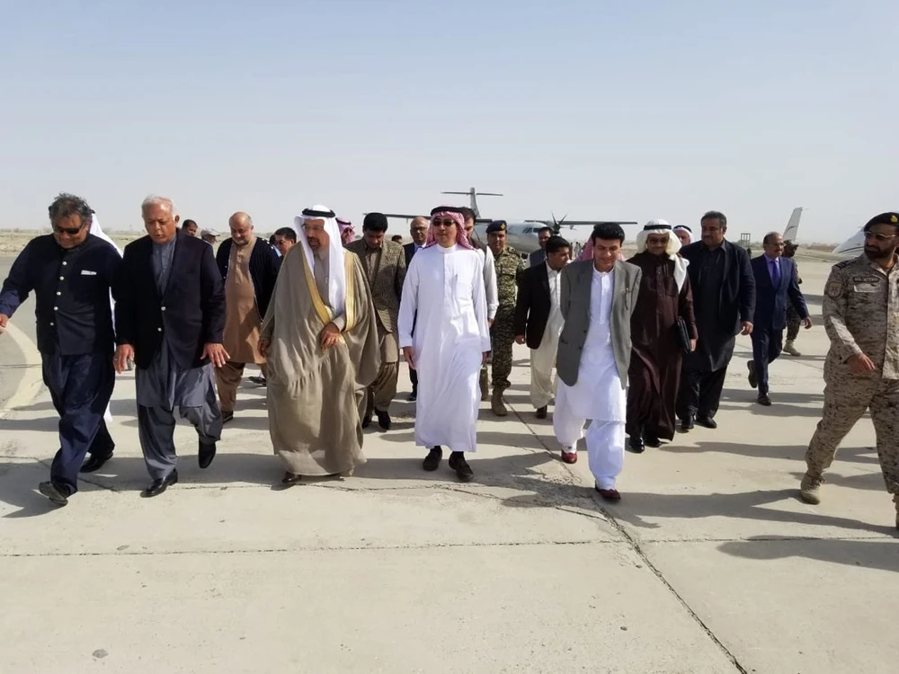 A Saudi technical team, including Energy Minister Khalid Al-Falih, has visited Gwadar twice in recent months to examine the site for the refinery. (Twitter photo)