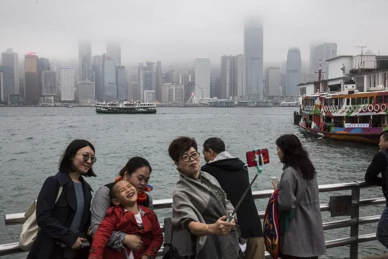 Economic growth in the semi-autonomous Chinese city for the last quarter of 2018 was less than 1.5 percent. (AFP)
