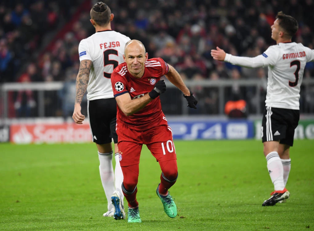 Arjen Robben fears Liverpool at Anfield ahed of Bayern Munich’s Champions League clash