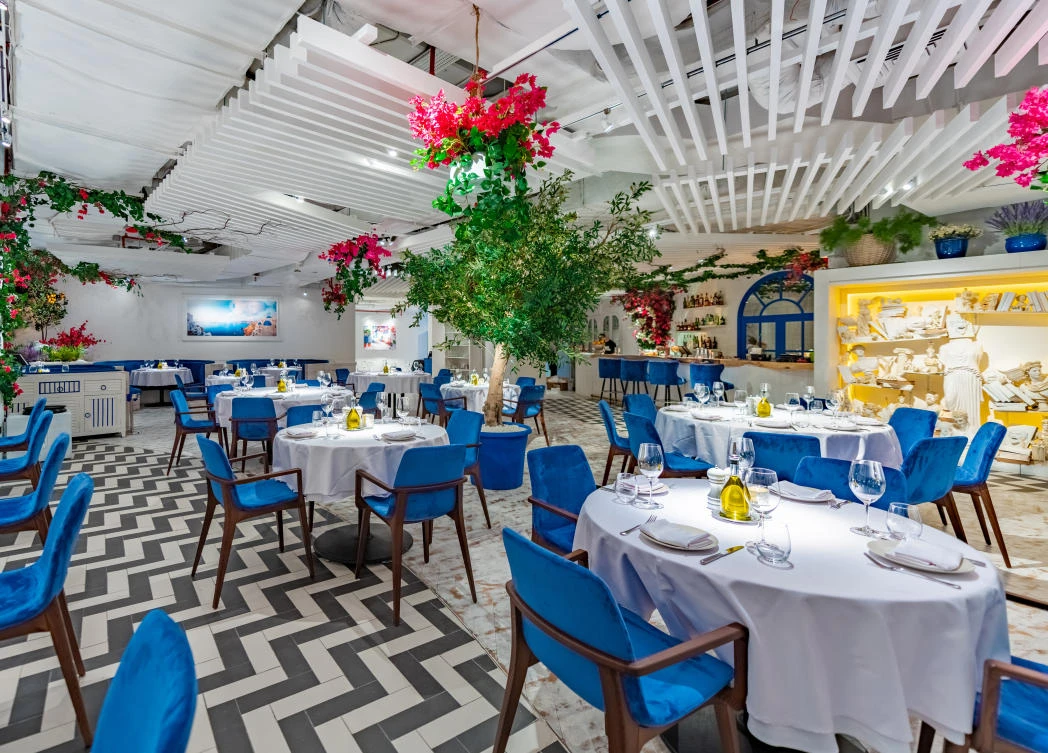 OPA, a Greek restaurant in the Fairmont hotel Dubai. (Supplied)