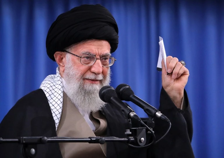 Iran’s Supreme Leader Ayatollah Ali Khamenei, above, said Iranian officials should not let Europeans fool them. (AFP/File)