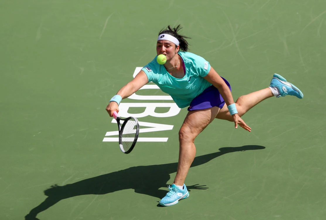 Jabeur looked in good form in the first round in Dubai. (Getty Images)