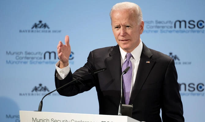 Former US Vice President Joe Biden gives a speech at the 55th Munich Security Conference in Munich, southern Germany, on February 16, 2019. (AFP)