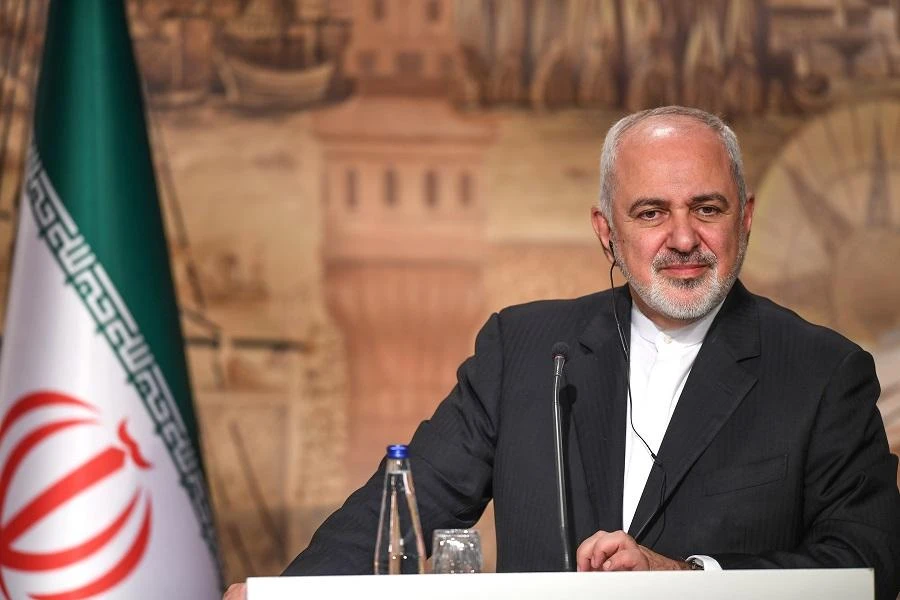 Iranian foreign minister Mohammad Javad Zarif met with China’s Wang Yi. (File/AFP)