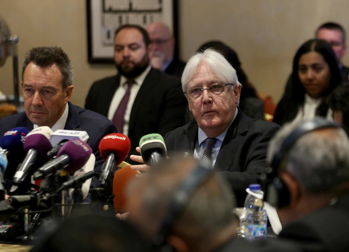 A redeployment of forces in Yemen's Hodeidah by the warring parties could start "possibly even today or tomorrow," UN Yemen envoy Martin Griffiths told the Security Council on Tuesday. (AP/File Photo)
