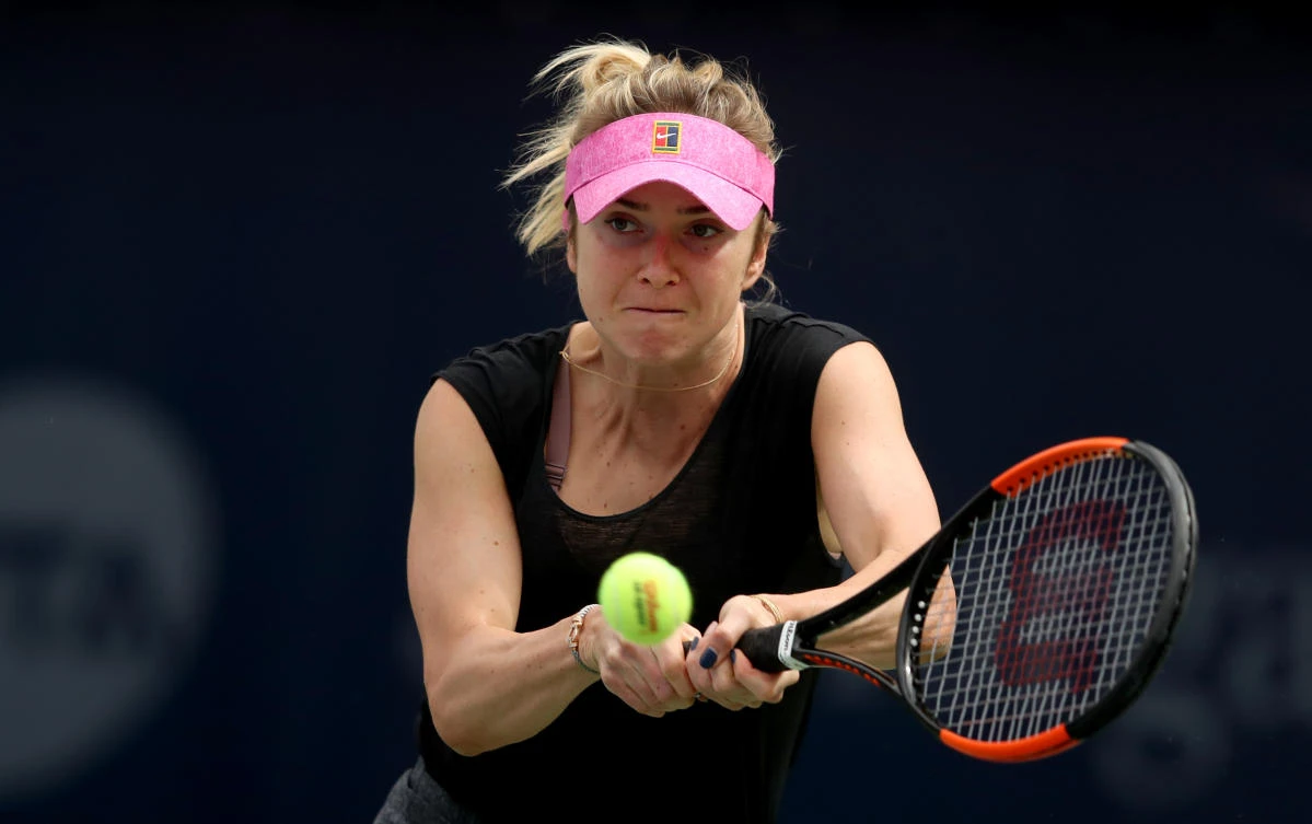 Svitolina was made to work in the first set against Jabeur. (Getty Images)