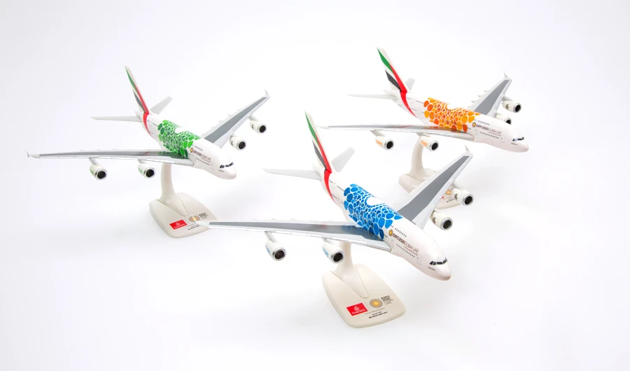 The Emirates Official Store has launched a new limited edition collection of Expo 2020 themed aircraft models for aviation enthusiasts.