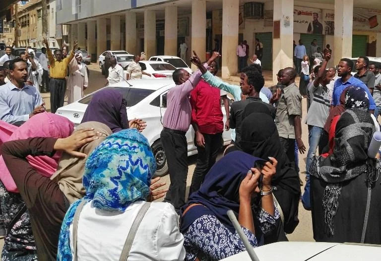 Sudanese Professional Association spokesperson said they want to change the regime. Above, Sudanese people demonstrated against the government on Feb. 14, 2019. (AFP/File)
