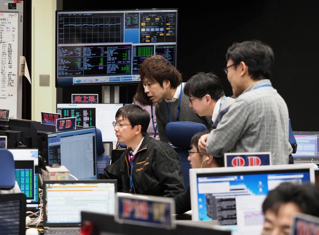 Japanese spacecraft touches down on asteroid to get samples
