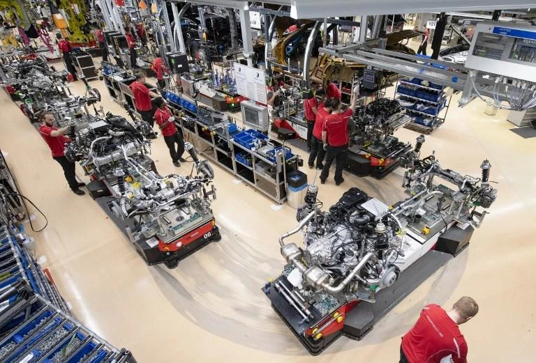 Germany’s massive car industry has struggled to adapt to new tougher emissions tests and was the main culprit for the economic slowdown. (AFP)