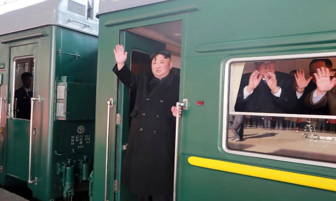 North Korea confirms leader Kim Jong Un on train to summit
