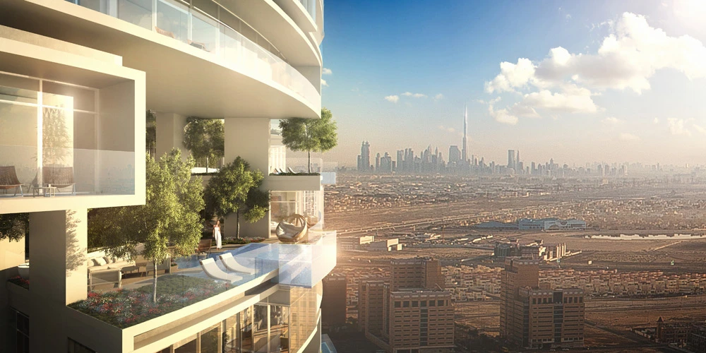 FIVE Hotel, now located on the Palm, is opening a new premium tower this year at Jumeirah Village Dubai, and it will have 271 swimming pools – one for every apartment of the 800-foot tower. (Supplied)