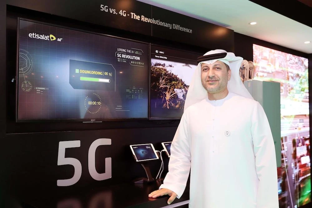Saeed Al-Zarouni, Etisalat senior vice president, mobile networks, said 5G offered ‘immense potential for future technologies.’ (Supplied)