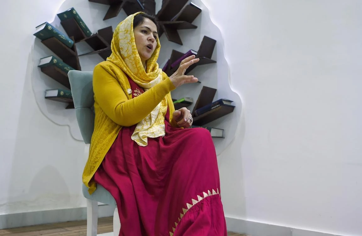 Fawzia Koofi was hesitant to face the Taliban militants who jailed her husband, threatened to stone her for wearing nail polish, and — when she became a high-profile MP and women’s rights champion — tried to assassinate her. (File/AFP)