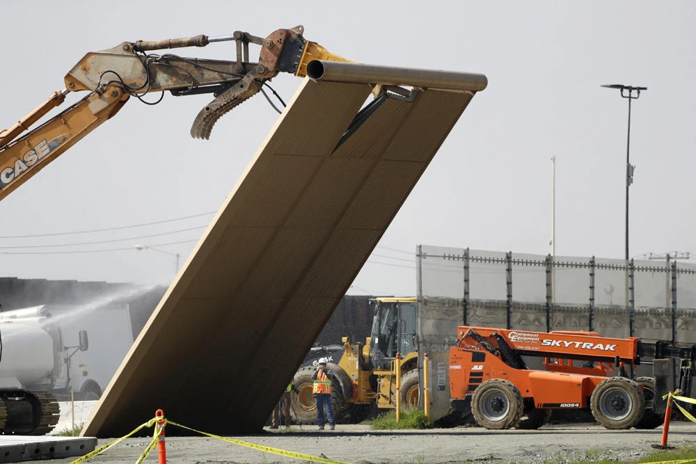 Trump border wall prototypes torn down to make way for new barrier