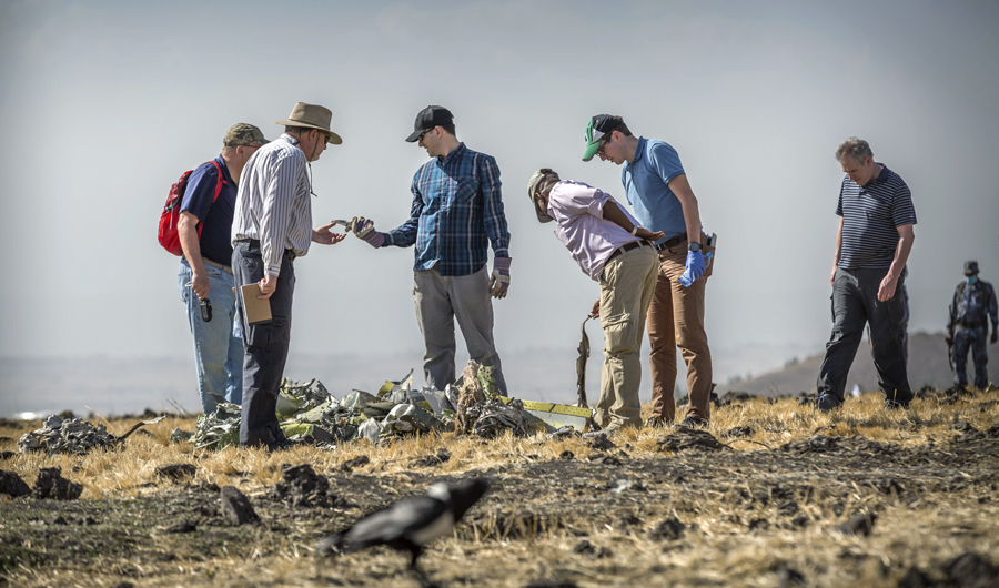 A year-old Ethiopian Airlines aircraft crashed shortly after taking off from Addis Ababa-Bole airport. (AP)