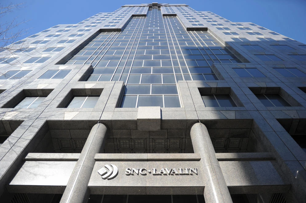 The headquarters in Montreal, Canada, of engineering and construction giant SNC-Lavalin, whose fraud case has caused Prime Minister Justin Trudeau major embarrassment eight months before elections. (AFP / Julien Besset)