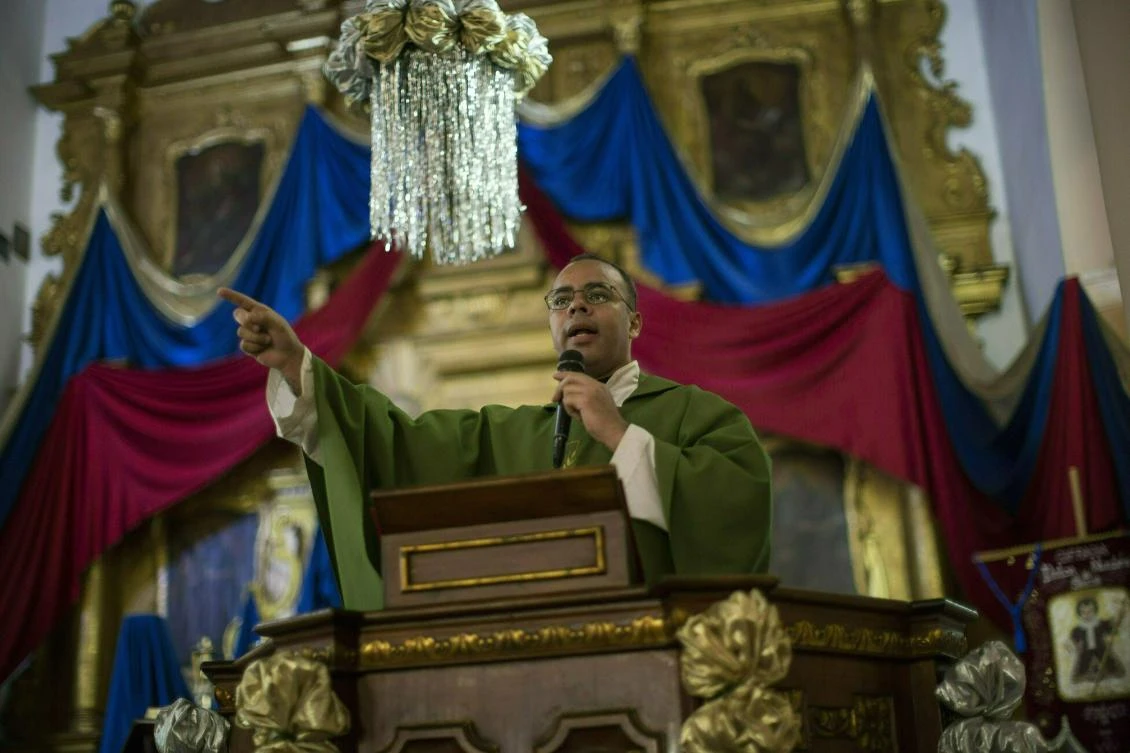 Monsignor Hector Lunar, a beloved priest in one of Latin America’s largest slums, has fallen under attack by loyalists of President Nicolas Maduro for using the pulpit to hold the embattled socialist leader responsible for suffering among his poor parishioners. (AP)