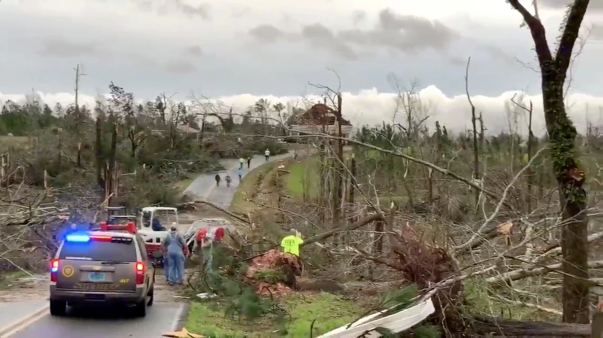 At least 23 dead in Alabama tornado, toll expected to rise