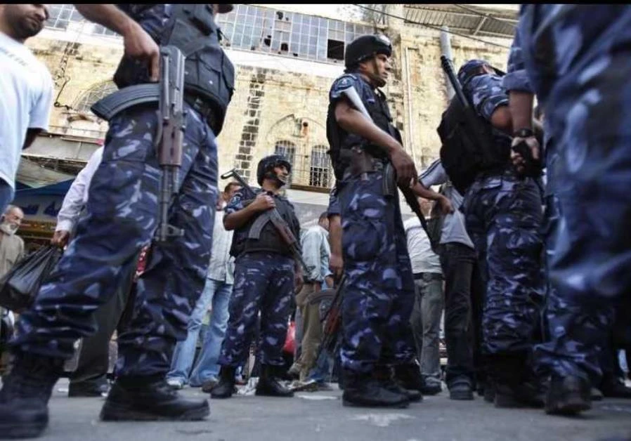Palestinian police on patrol - the organization denied news circulated on Facebook claiming that a group of strangers are abducting children in the West Bank city of Nablus. (Reuters/File Photo)