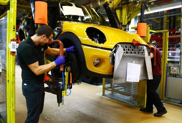 BMW made 234,183 cars in Britain last year, out of the country’s total production of about 1.5 million. (AFP)