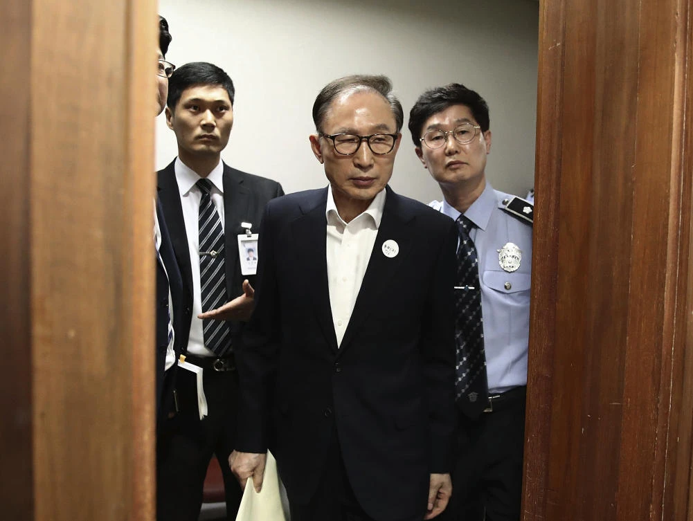 Lee Myung-bak’s lawyers had called for his release, citing his age and what they described as deteriorating health. (AP)