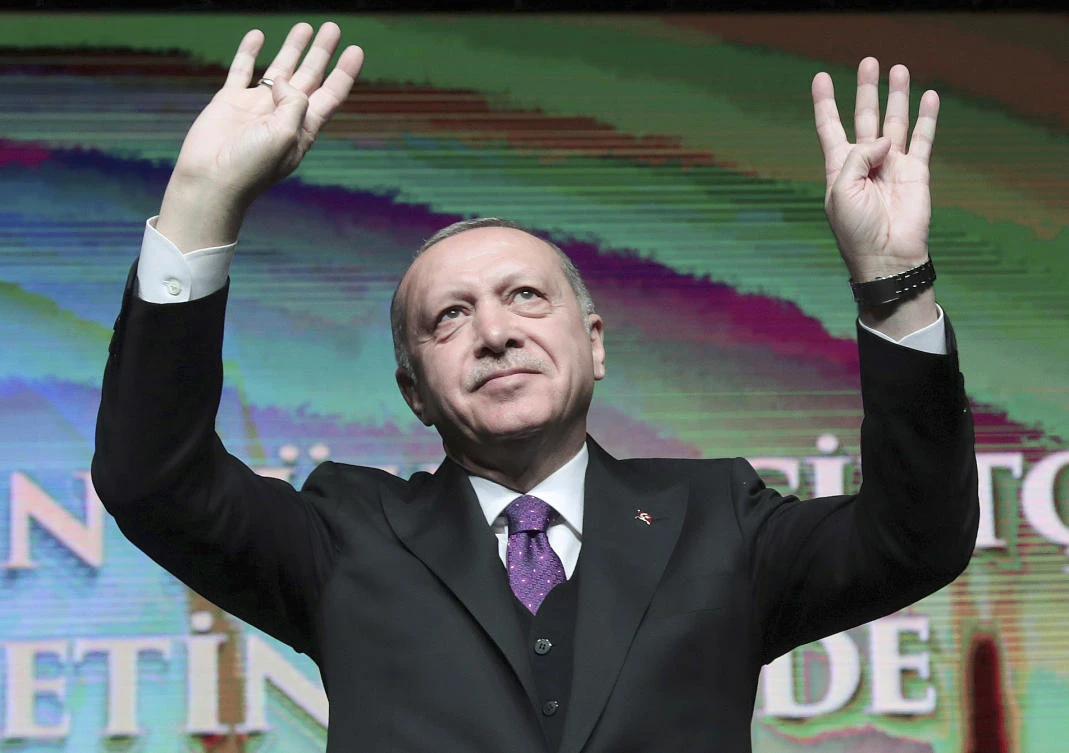 Turkey’s President Recep Tayyip Erdogan dismissed US threats to cancel the sale of high-tech F-35 jets to Turkey, saying his country will move ahead with the purchase of Russian S-400 air-defense missiles. (Presidential Press Service via AP, Pool)