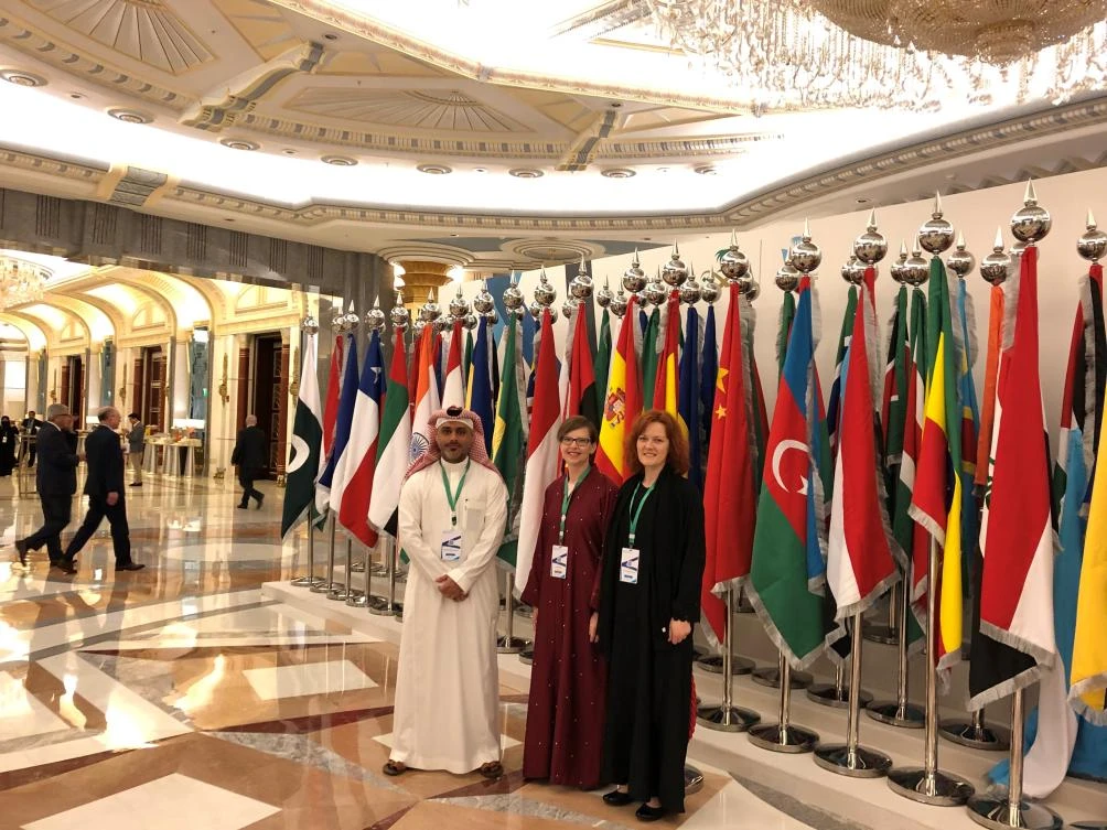 Dr. Riika Mäkinen (C) said the challenges of climate and large numbers of visitors and pilgrims make the Saudi health and construction sectors areas of research interest worldwide. (Photo: Supplied)