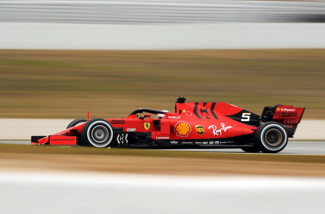 Ferrari's Sebastian Vettel during pre-season testing in Barcelona ahead of the 2019 F1 season. (Reuters)