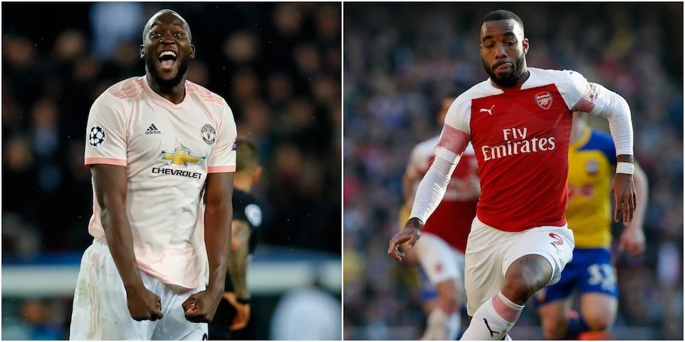 Manchester United's Romelu Lukaku and Arsenal's Alexandre Lacazette will play a big role in the crucial clash at the Emirates Stadium. (AFP)