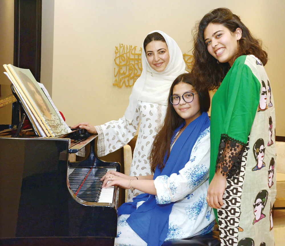 Like mother, like daughters: Saudi family share a passion for music