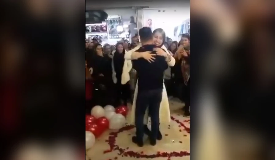 Iranian couple arrested after marriage proposal in public
