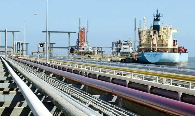 An oil tanker is seen at Jose refinery cargo terminal in Venezuela in this undated file photo. (REUTERS)