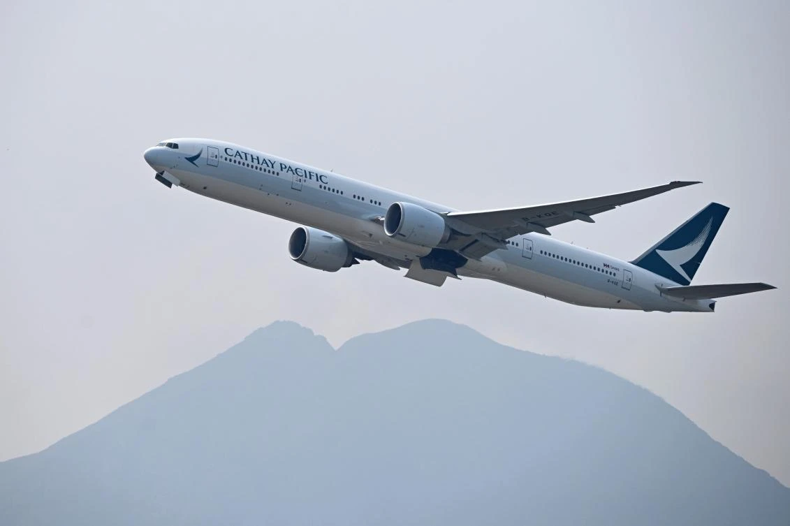 Hong Kong flag carrier Cathay Pacific ended two successive annual losses as it embarks on a massive overhaul. (AFP)