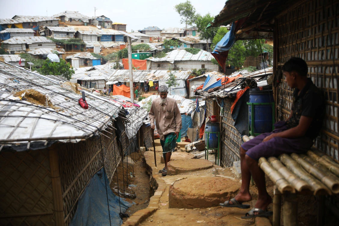 A Rohingya refugee walks at a refugee camp in Cox’s Bazar, Bangladesh, March 7, 2019. (Reuters/Mohammad Ponir Hossain)