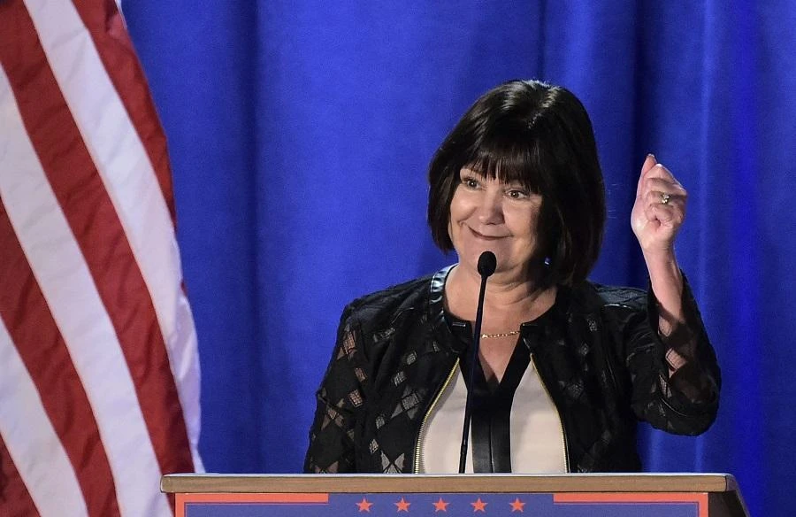 Karen Pence was attending the Special Olympics at Abu Dhabi. (File/AFP)