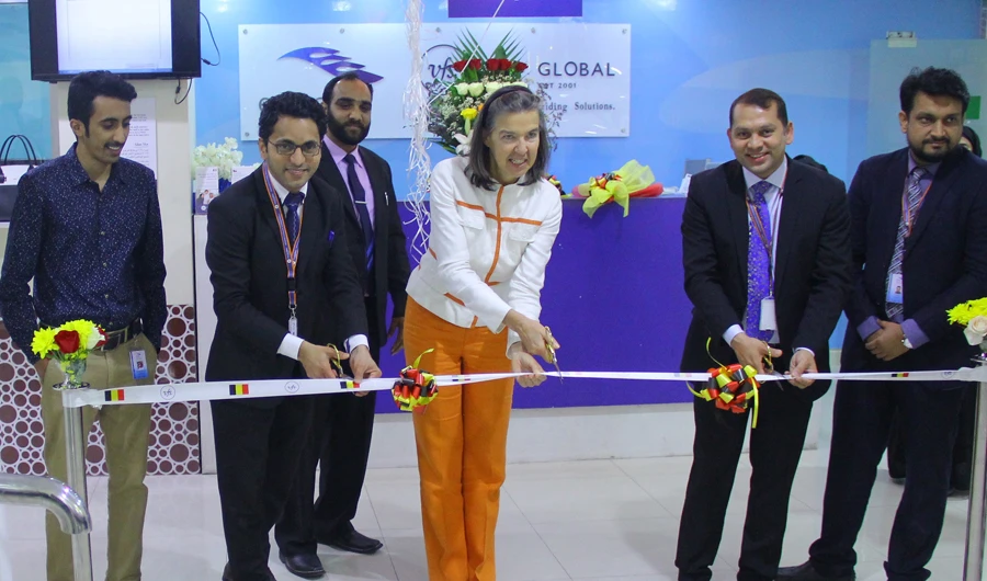 Dominique Mineur, ambassador of Belgium to Saudi Arabia, inaugurated the new visa application center in Alkhobar on March 5.