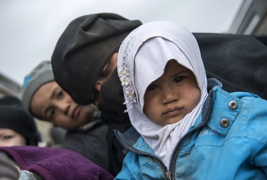Daesh refugees have been fleeing camps, as the Daesh group is on the brink of defeat. (File/AFP)