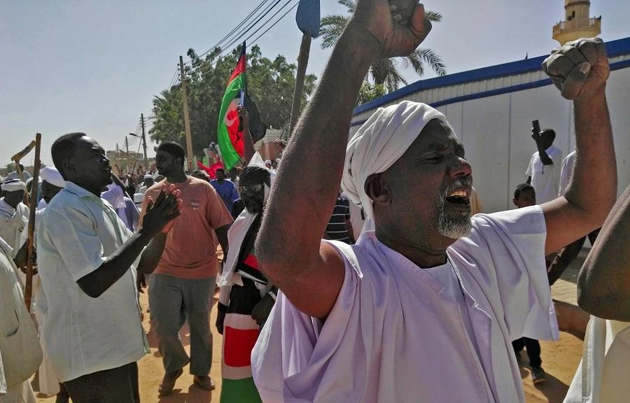 Demonstrators have been chanting slogans from the 2011 Arab Spring. (File/AFP)