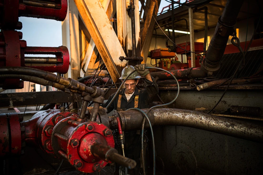 An oil rig drilling in shale in North Dakota. (AFP)