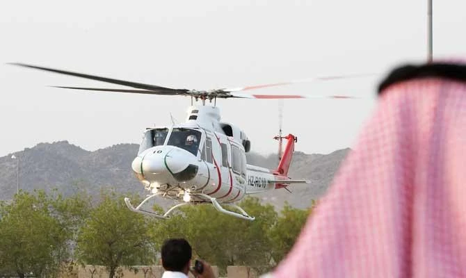 The launch of the new helicopter company is in line with the PIF’s strategy to generate sustainable returns. (AFP)
