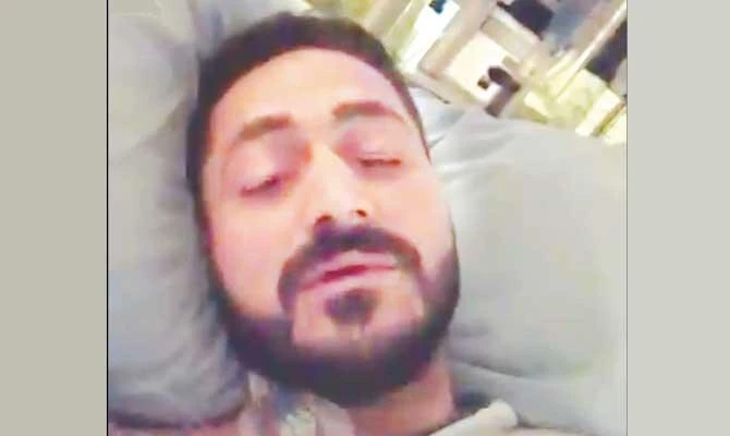 Wasseim Alsati in hospital bed. (Supplied)